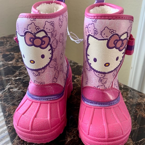 Hello Kitty Shoes Hello Kitty Sanrio Pink Weather Boots Toddler New